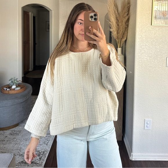 Eli & Barry Quilted Cotton Pullover - Picture 3 of 11